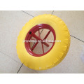 cheap 400-8 spoke style pu foam wheel for wheelbarrow Saudi Arabia market